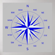 Poster Roos compass