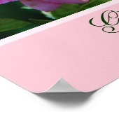 Poster roos met Bijbelversie (Hoek)