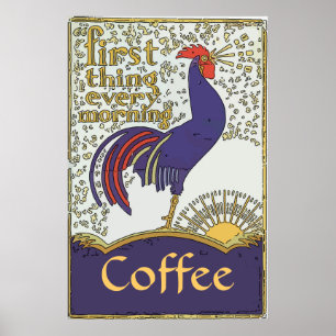  Poster Rooster, geef tekst uit