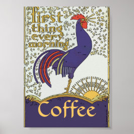  Poster Rooster, geef tekst uit