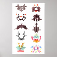 Poster Rorschach Ink Blots