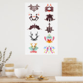 Poster Rorschach Ink Blots (Keuken)