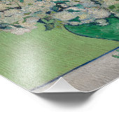 Póster Roses painting by Vincent Van Gogh 1890 Foto Afdruk (Hoek)