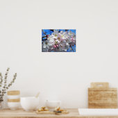Poster Roze Cherry Blossom Flowers (Keuken)