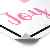 Poster-Roze Dahlia Poster (Hoek)