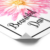 Poster-Roze Dahlia Poster (Hoek)