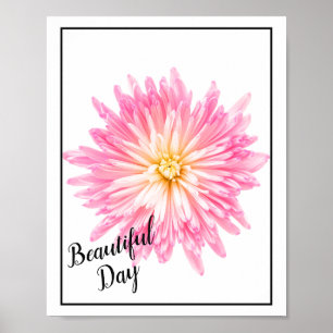 Poster-Roze Dahlia Poster