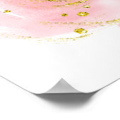 Poster Roze Roze Bud (Hoek)