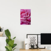 Poster Roze Rozenblaadjes En Dauwdruppels (Thuiskantoor)
