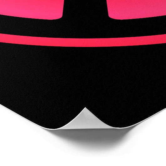 Poster roze vredessymbool (Hoek)