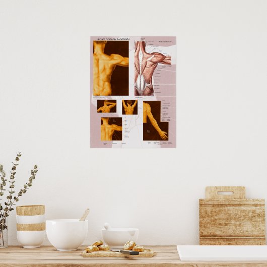 Poster Rug en schouder (Keuken)