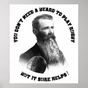 Poster Rugby Beards