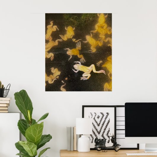 POSTER Rugzak afbeelding science kikkers zwemmen (Thuiskantoor)