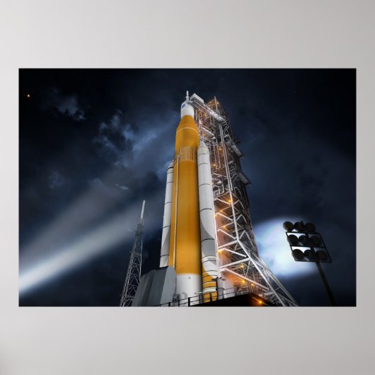 Poster Ruimtestartsysteem NASA (Voorkant)