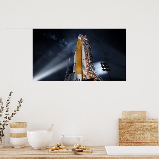 Poster Ruimtestartsysteem NASA (Keuken)