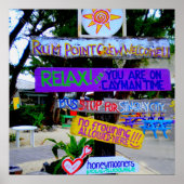 Poster Rum Point Caymans (Voorkant)