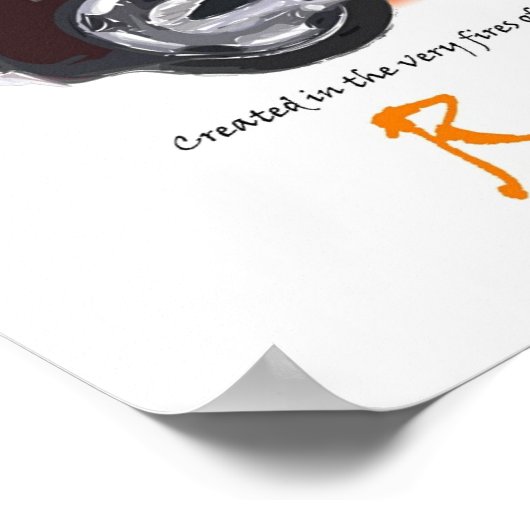 Poster Rune Flame (Hoek)