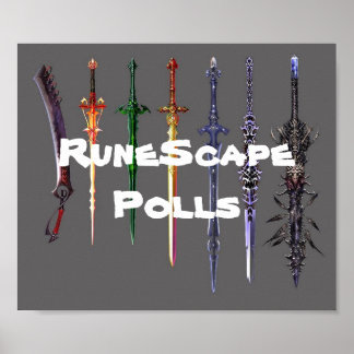 Poster RuneScape Polls-zwaard