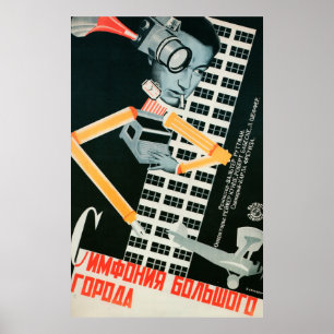 Poster Russische avant Garde Movie Print