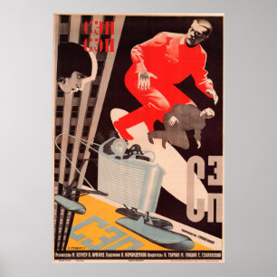 Poster Russische avant Garde Movie Print