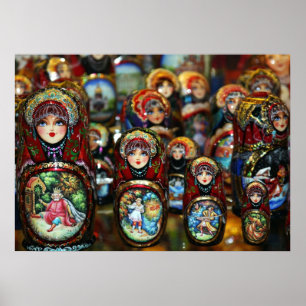 Poster Russische dolls
