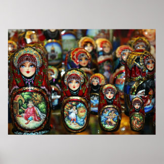 Poster Russische dolls