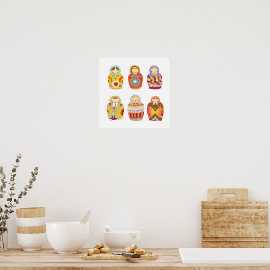 Poster Russische dolls (Keuken)
