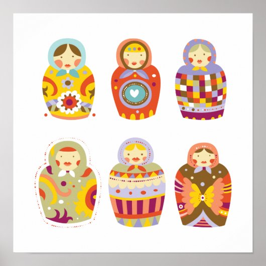 Poster Russische dolls (Voorkant)