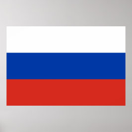 Poster Russische vlag (Rusland)