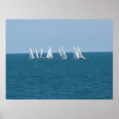 poster "Sailing on Lake Michigan" (Voorkant)