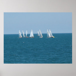 poster "Sailing on Lake Michigan"
