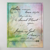 Poster Saint Bernadette Quote (Voorkant)