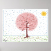 Poster Sakura Tree (Voorkant)