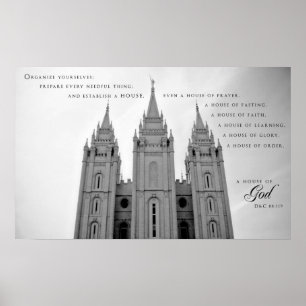 Poster - Salt Lake City Utah LDS Temple