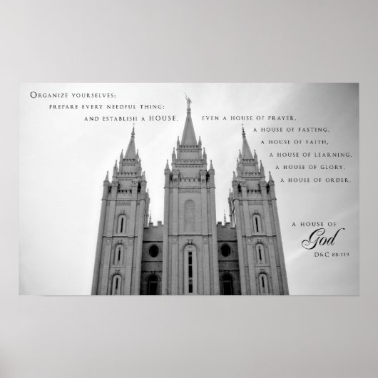 Poster - Salt Lake City Utah LDS Temple (Voorkant)