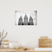 Poster - Salt Lake City Utah LDS Temple 2 (Keuken)
