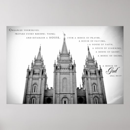Poster - Salt Lake City Utah LDS Temple 2 (Voorkant)