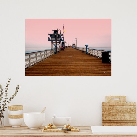 Poster San Clemente Pier (Keuken)