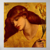 Poster Sancta Lilias 1874 van Rossetti (Voorkant)