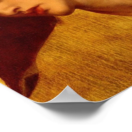 Poster Sancta Lilias 1874 van Rossetti (Hoek)