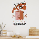 Poster sanitaire eenheid (Keuken)