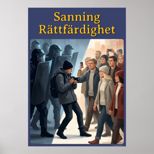 Poster — Sanning & rättfärdighet (Voorkant)