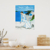 Poster Santorini (Keuken)