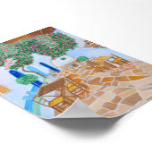 Poster Santorini Griekenland (Hoek)