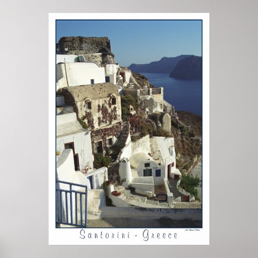 Poster Santorini (hoge resolutie) (Voorkant)