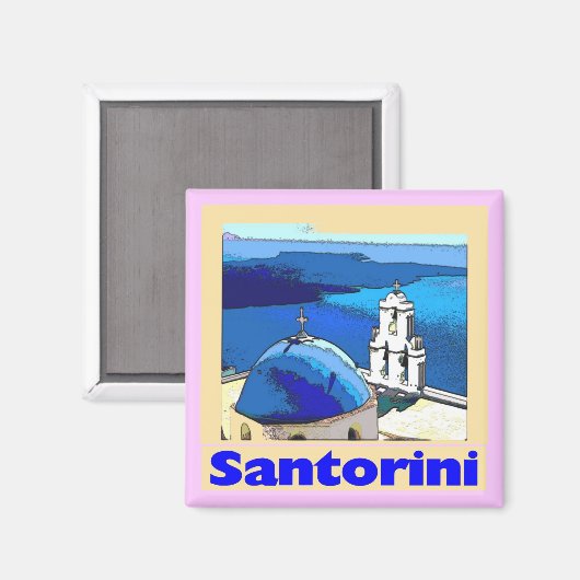 Poster Santorini Magneet (Voorkant / Achterkant)