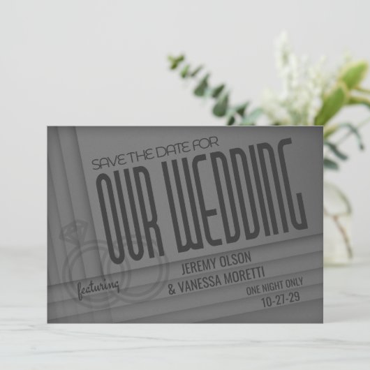 Poster Save The Date (Staand voorkant)