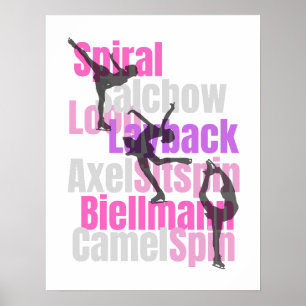 Poster schaatselementen
