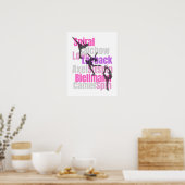 Poster schaatselementen (Keuken)