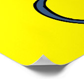 Poster - schaatser aan boord (Hoek)